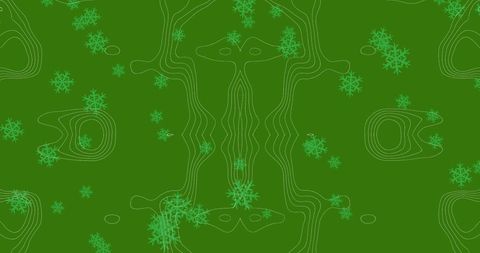 Abstract Geometric Pattern with Snowflakes on Green Background - Download Free Stock Images Pikwizard.com