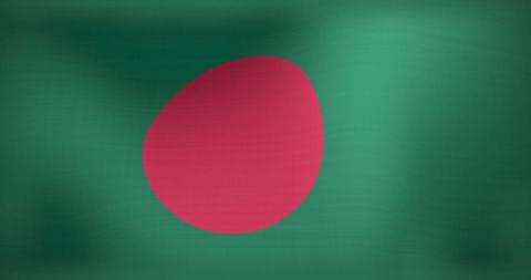 Waving Bangladesh National Flag Symbolizing Patriotism