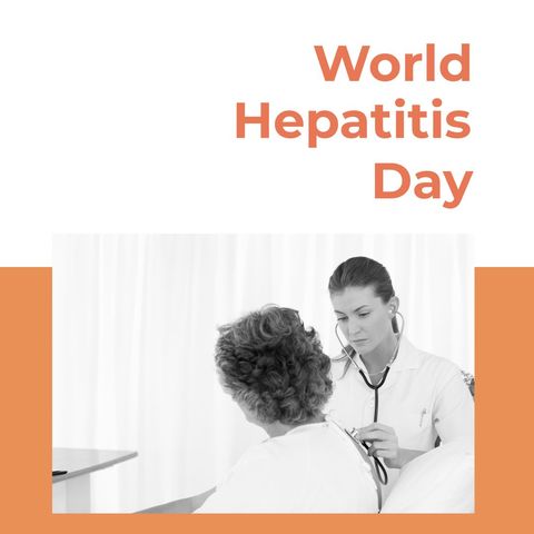 Doctor Examining Patient Celebrating World Hepatitis Day