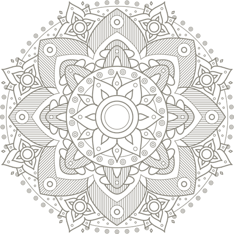 exquisite mandala with radial symmetry on transparent background - Download Free Stock Videos Pikwizard.com