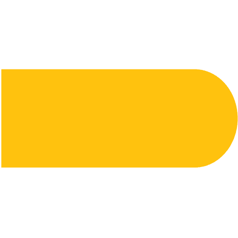 Yellow tag illustration on transparent background