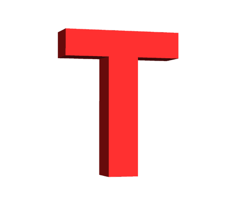 Bold Red Letter T on Transparent Background - Download Free Stock Videos Pikwizard.com