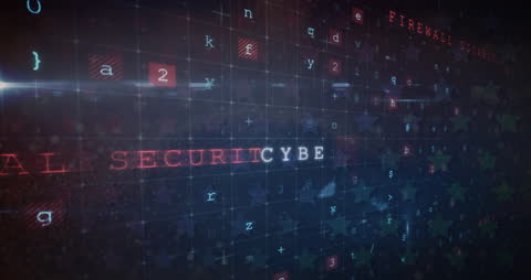Cybersecurity Threat Matrix Abstract Digital Background