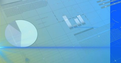 Modern data analytics dashboard concept with pie chart and bar graph