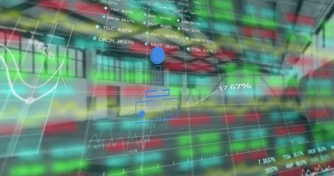 Global finance and real estate digital visualization