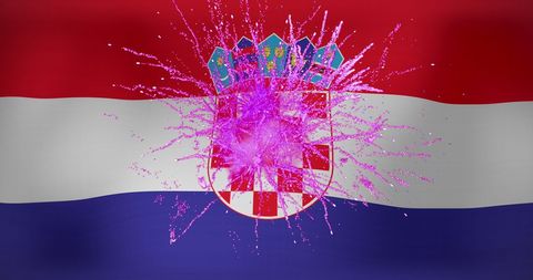 Croatian Flag with Vibrant Fireworks Celebration - Download Free Stock Images Pikwizard.com