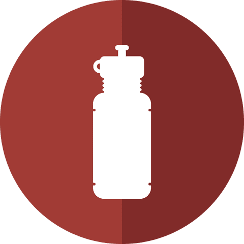 Brown Circle Water Bottle Silhouette on Transparent Background - Download Free Stock Videos Pikwizard.com