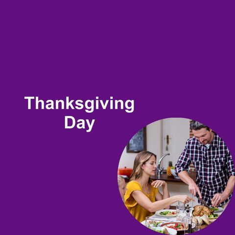 Family Celebrating Thanksgiving Dinner Together - Download Free Stock Templates Pikwizard.com
