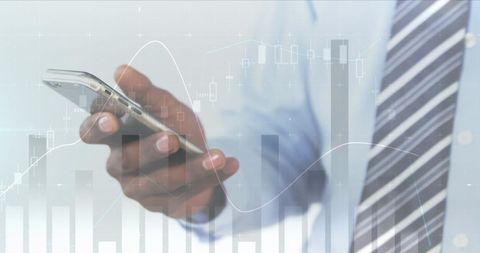 Businessman Engaging with Digital Data Through Smartphone - Download Free Stock Images Pikwizard.com