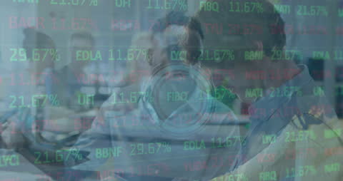 Innovative Financial Technology Concept with Team Collaboration