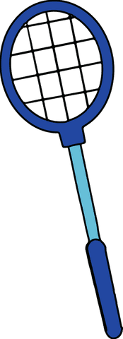 tennis racket with aquamarine shaft on transparent background - Download Free Stock Videos Pikwizard.com