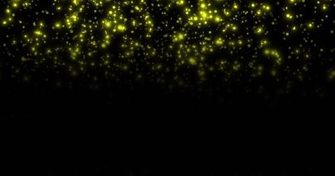 Luminescent Yellow Specks Creating Magical Cosmic Atmosphere