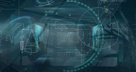 Futuristic Data Processing Visualization in Virtual Workspace - Download Free Stock Images Pikwizard.com