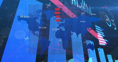 Global Business Trends and Digital Financial Analytics Visualization - Download Free Stock Images Pikwizard.com