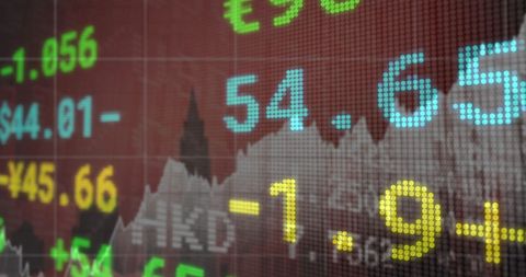 Financial Data Displayed Over Urban Cityscape - Download Free Stock Images Pikwizard.com