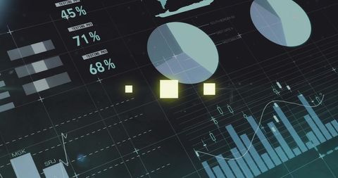 Abstract Data Analytics Visualization with Graphs and Charts - Download Free Stock Images Pikwizard.com