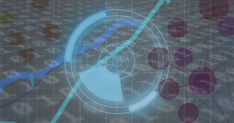 Innovative Digital Interface with Data Visualizations and Binary Code - Download Free Stock Images Pikwizard.com
