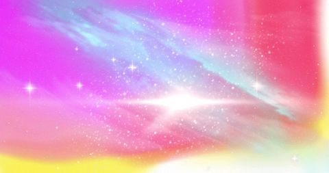 Pastel Nebula in Space with Star Flares and Dreamy Colors