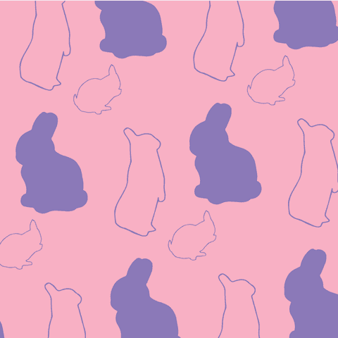 Seamless Pink and Purple Bunny Pattern on Transparent Background - Download Free Stock Videos Pikwizard.com