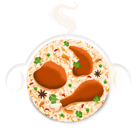 transparent pot of aromatic chicken rice with steam rising - Download Free Stock Videos Pikwizard.com