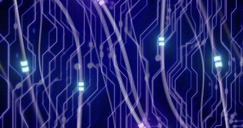 glowing network of connections on digital circuit board - Download Free Stock Images Pikwizard.com