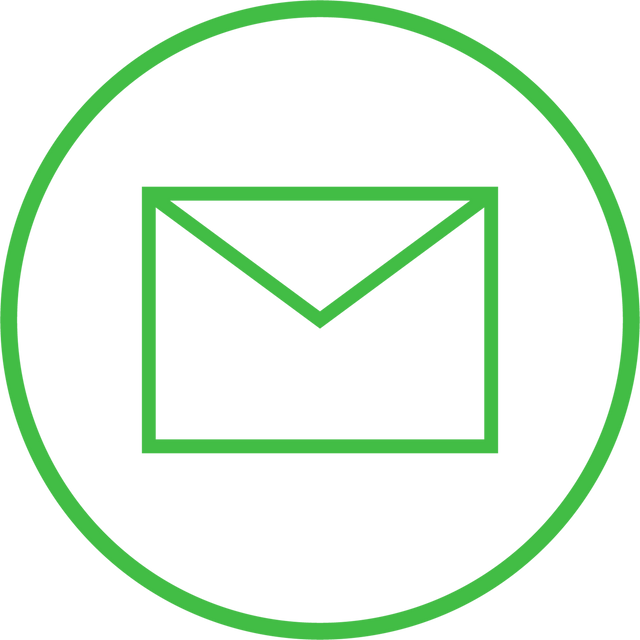 Green Envelope Icon with Circle on Transparent Background, Communication Symbol - Download Free Stock Videos Pikwizard.com