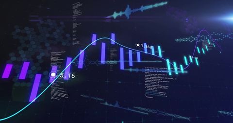 Dynamic Stock Market Charts and Financial Data Representation - Download Free Stock Images Pikwizard.com