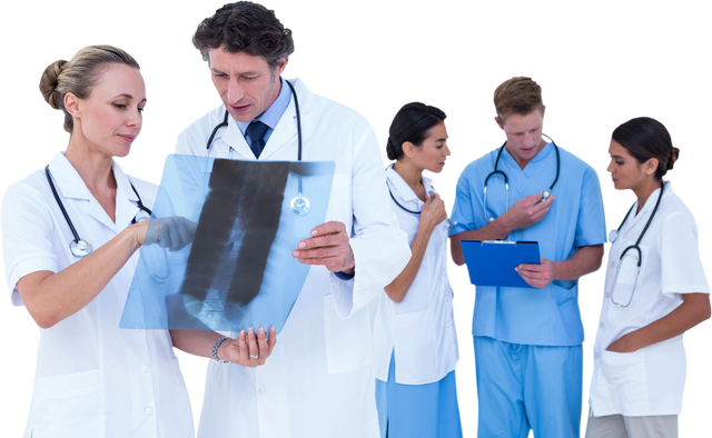 Transparent Medical Team Analyzing X-ray - Download Free Stock Videos Pikwizard.com