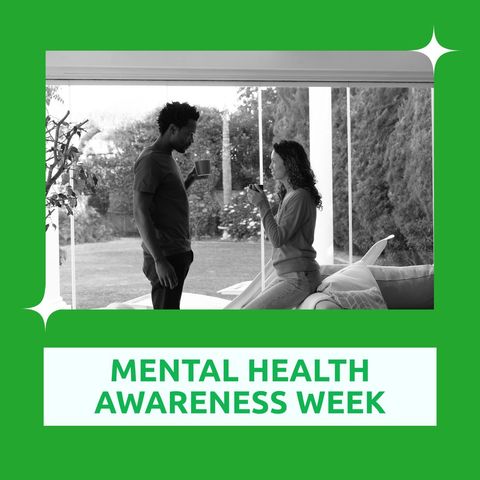 Couple Sharing Coffee at Home for Mental Health Awareness