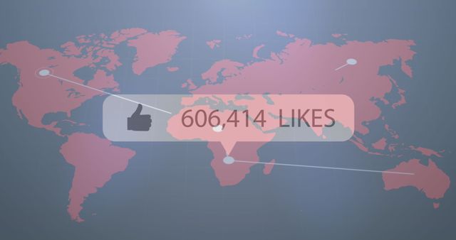 Global Social Media Engagement with Increasing Likes - Download Free Stock Images Pikwizard.com