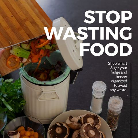stop wasting food awareness with fresh ingredients - Download Free Stock Templates Pikwizard.com