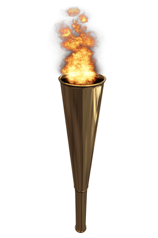 transparent gold olympic torch blazing with fire illustration - Download Free Stock Videos Pikwizard.com