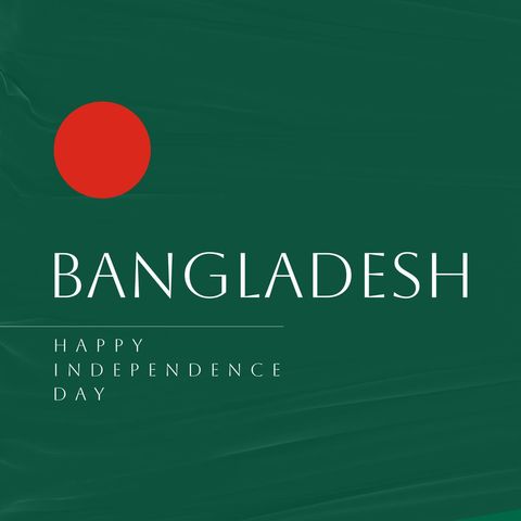 Bangladesh Independence Day Celebration Design with Flag - Download Free Stock Templates Pikwizard.com