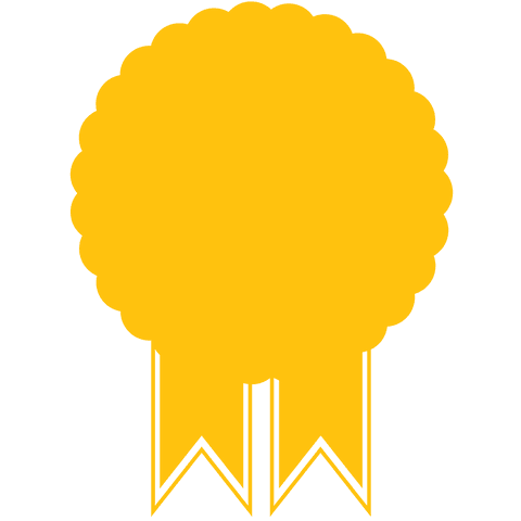 yellow award badge with copy space on transparent background - Download Free Stock Videos Pikwizard.com