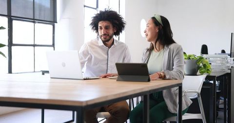 Professional Collaboration Diverse Business Colleagues Office