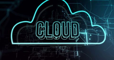 Cloud Computing and Digital Data Networks Concept