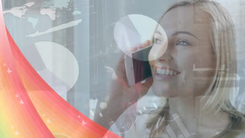 Businesswoman Connecting Globally Using Technology