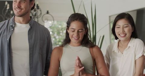 Friends gathering for joyful wedding planning discussion