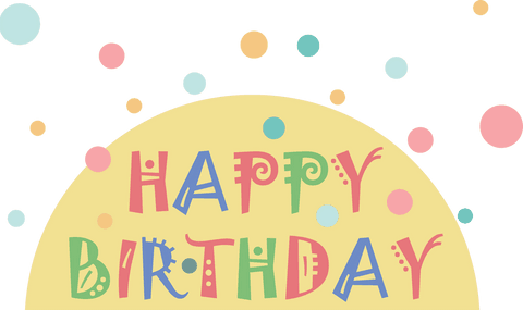 Colorful Typography Happy Birthday Text on Transparent Background - Download Free Stock Videos Pikwizard.com