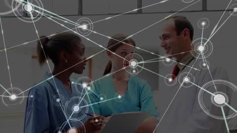 Diverse Doctors Connecting Through Global Medical Network