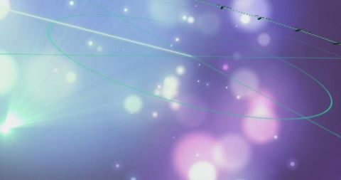 Vibrant Bokeh and Geometric Lines with Soft Lens Flare