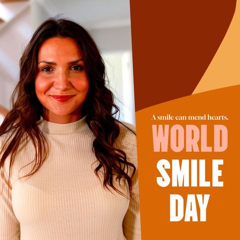 celebration of world smile day with joyful expression - Download Free Stock Templates Pikwizard.com