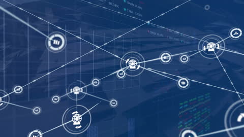 Digital Network Connections with Global Icons