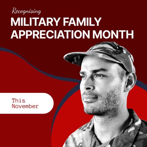 military family appreciation month celebrating soldier - Download Free Stock Templates Pikwizard.com