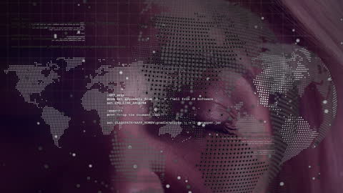 Abstract Representation of Global Digital Networking Concepts