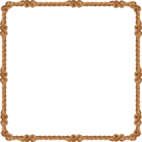 decorative twisted rope frame on transparent background - Download Free Stock Videos Pikwizard.com