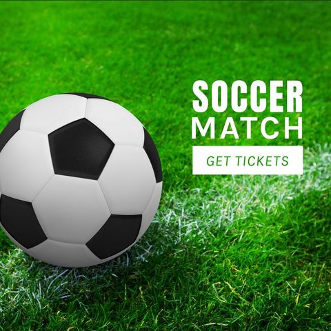 soccer match ticket promotion on lush green field - Download Free Stock Templates Pikwizard.com