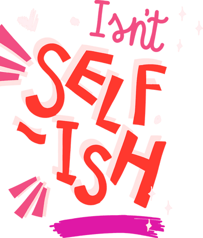 Vibrant Bold Typephrase Saying Its Not Selfish On Transparent Background - Download Free Stock Videos Pikwizard.com