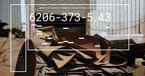 Rustic Scrap Metal Piles in Industrial Yard