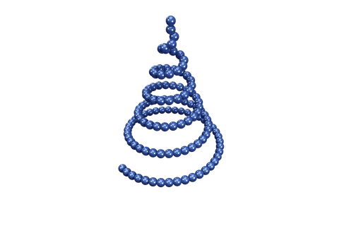 transparent spiraling blue spheres christmas tree illustration - Download Free Stock Videos Pikwizard.com